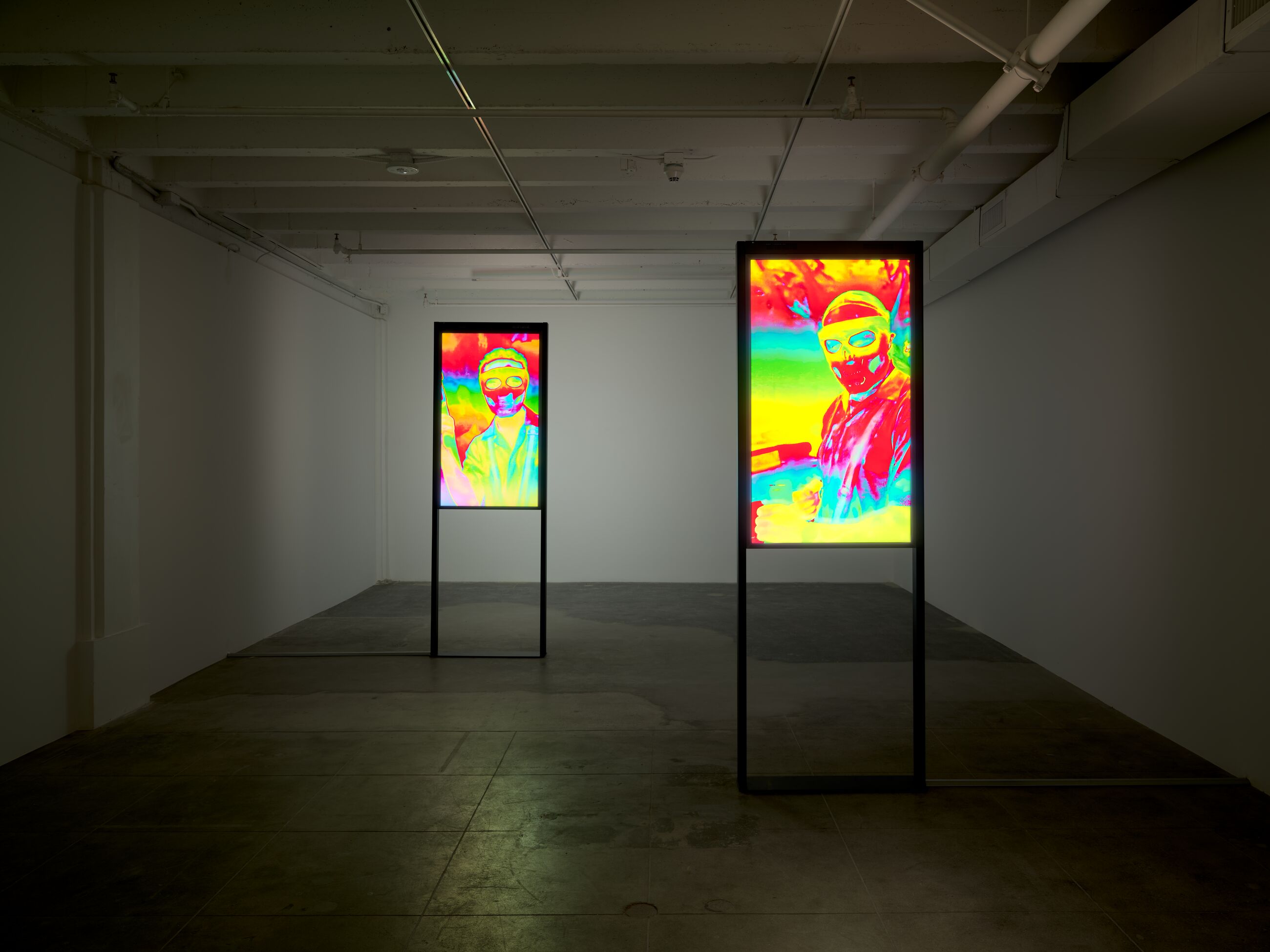 Seven-year ongoing relationship, multichannel video and sound installations